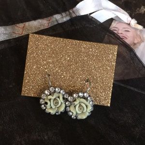 Sabika Print Ideas rose drop earrings